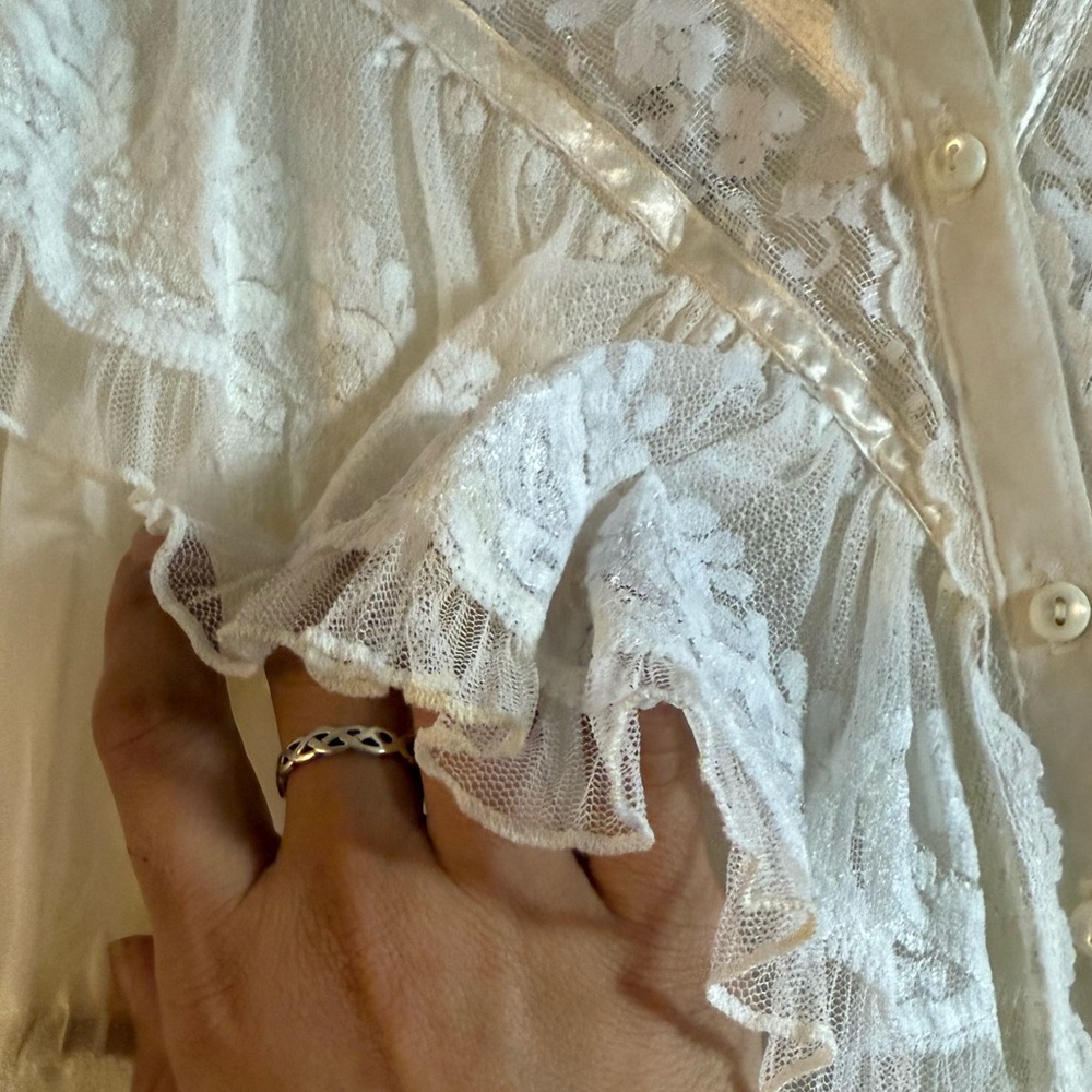 Gunne Sax Vintage Victorian Peasant Blouse - Picture 5 of 13